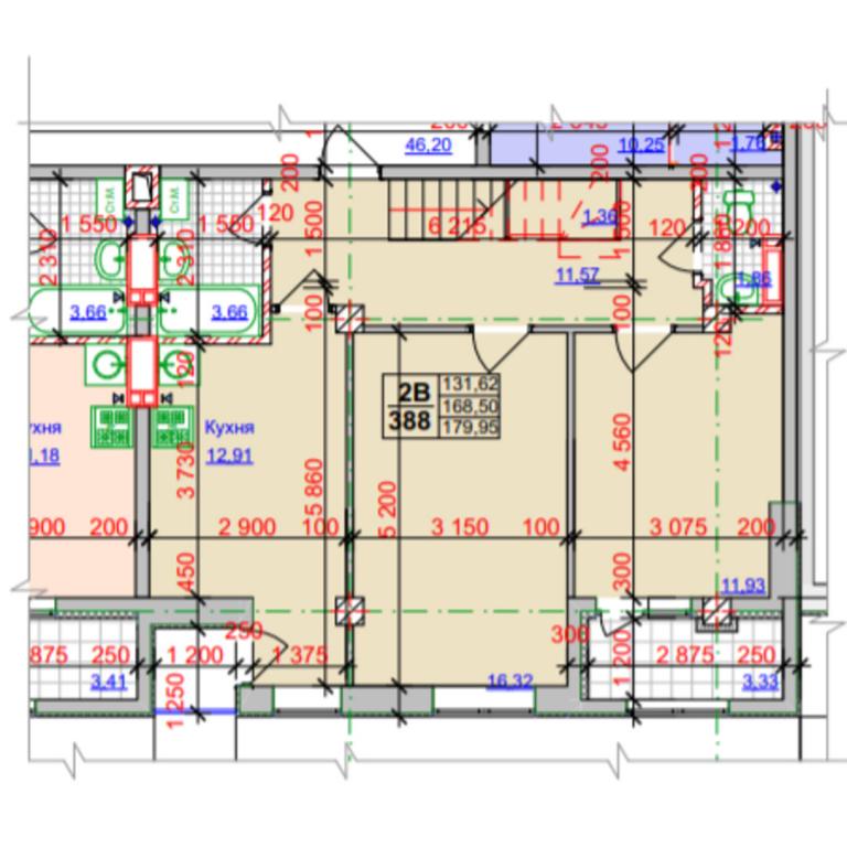 Продается 2-комнатная квартира 179.95 кв. м в Харькове, ул. Оренбургская, 9