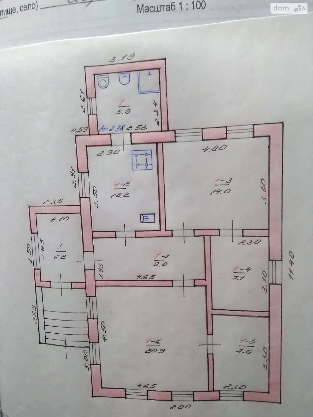 Продается одноэтажный дом 183 кв. м с балконом, цена: 14000 $