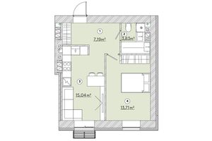 Продається 1-кімнатна квартира 39.99 кв. м у Запоріжжі, цена: 31391 $