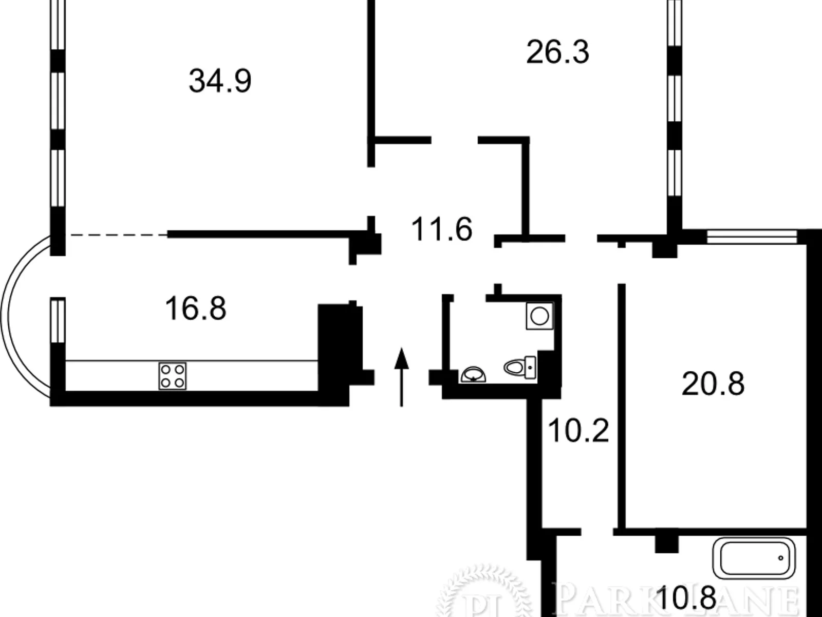 Продается 3-комнатная квартира 136 кв. м в Киеве, ул. Тургенева, 46/11