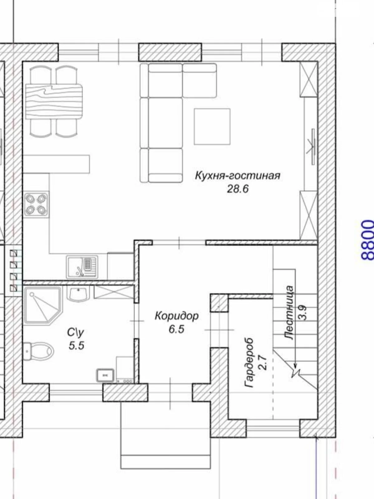 Продается дом на 2 этажа 94 кв. м с баней/сауной - фото 3