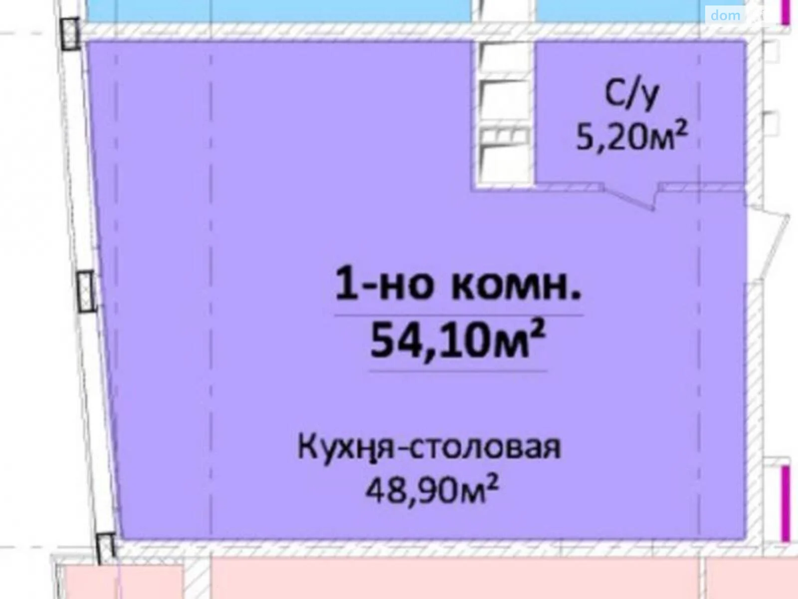 Продается 1-комнатная квартира 55 кв. м в Одессе, ул. Новобереговая