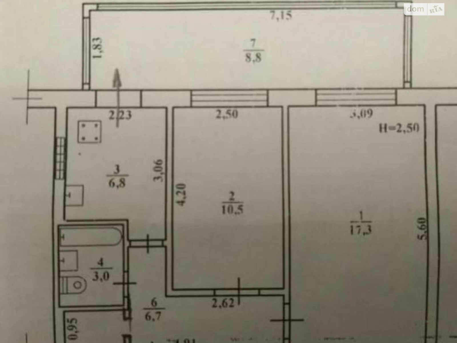 Продается 2-комнатная квартира 53 кв. м в Одессе, ул. Комитетская - фото 1