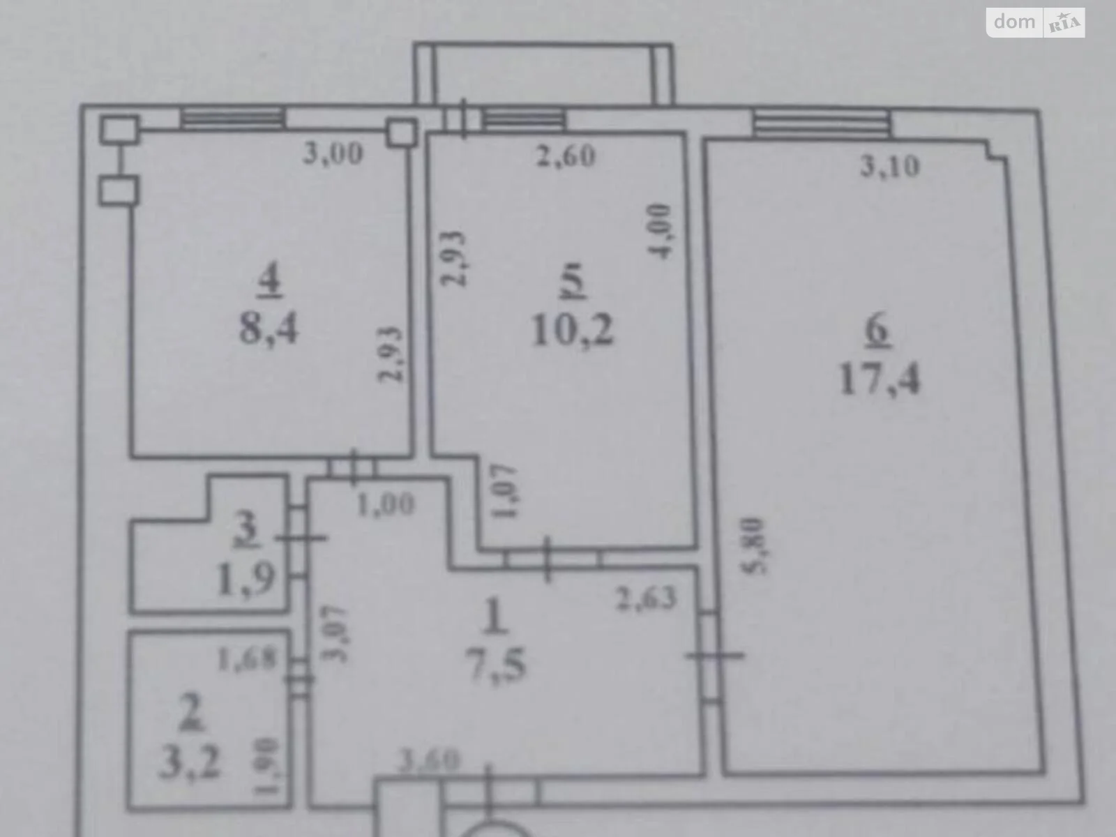 Продается 2-комнатная квартира 51 кв. м в Молодежном, ул. Новосёлов