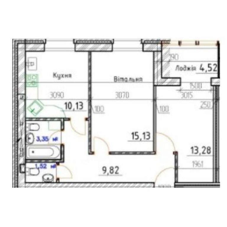 Продается 2-комнатная квартира 58 кв. м в Стрижавке, ул. Аллеи, 35/1 - фото 1