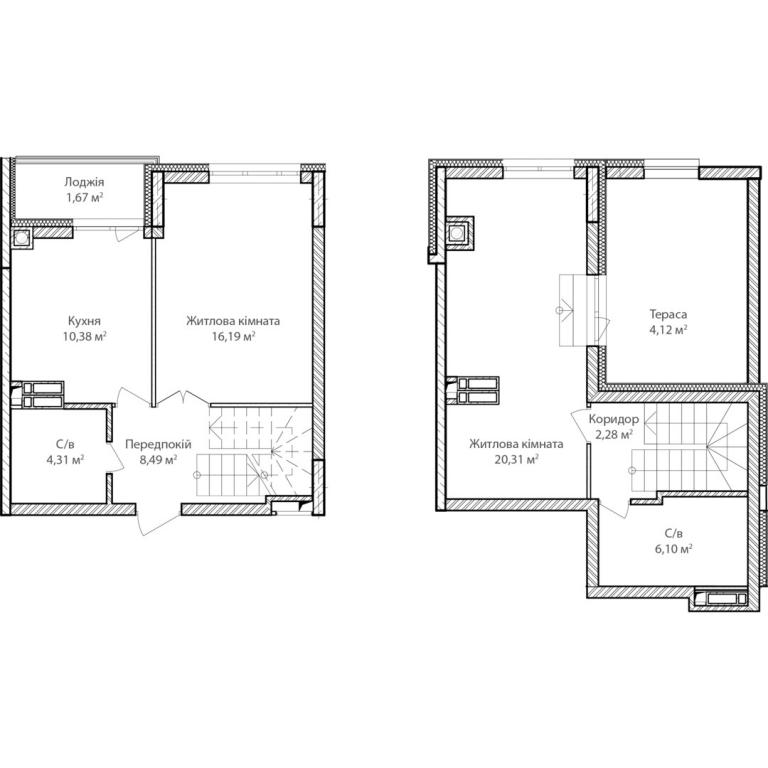 Продается 2-комнатная квартира 73 кв. м в Ирпене, цена: 60225 $