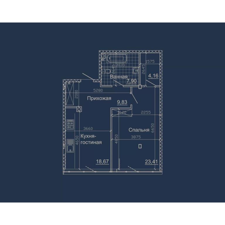 Продается 1-комнатная квартира 65.72 кв. м в Днепре, ул. Вернадского Владимира, 35Н