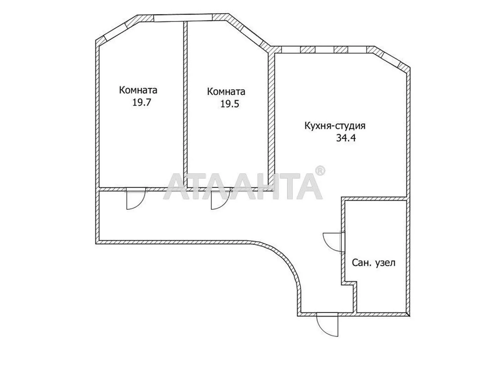 Продается 2-комнатная квартира 104 кв. м в Одессе, ул. Генуэзская, 36 - фото 1