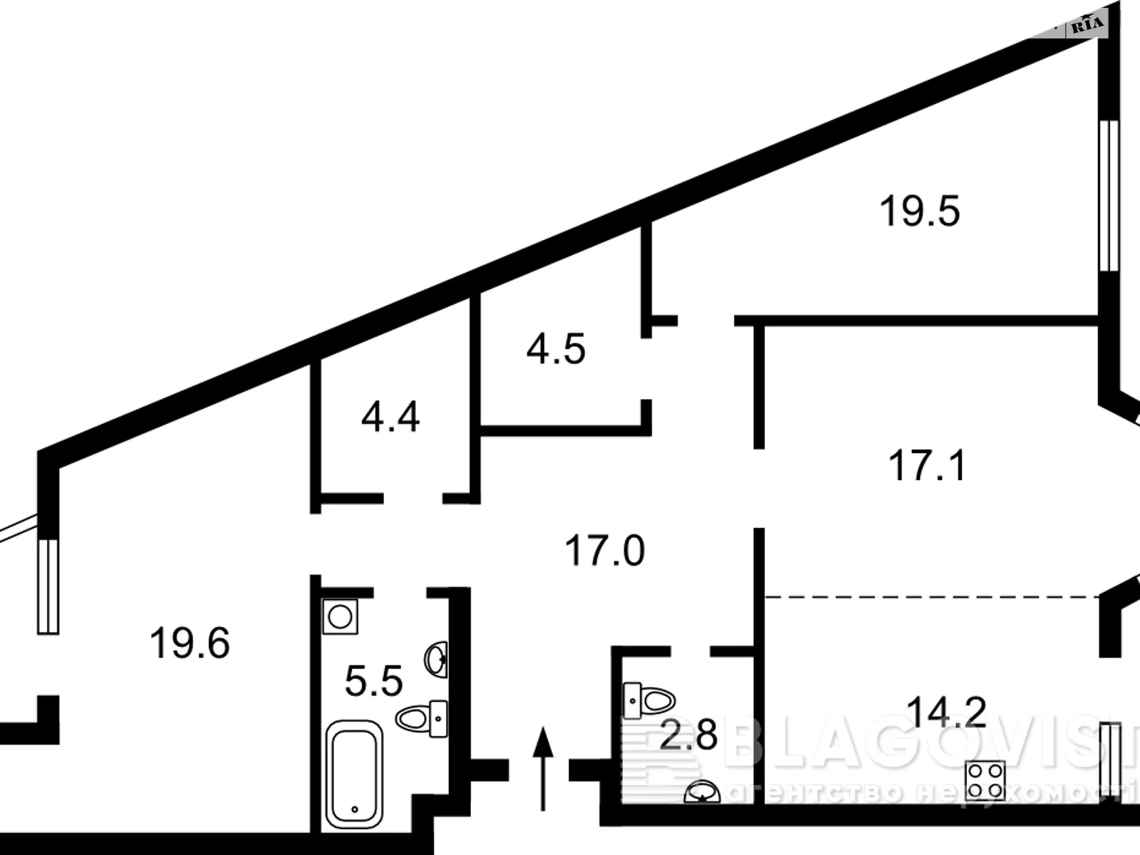 Продается 3-комнатная квартира 110 кв. м в Киеве, ул. Митрополита Василия Липковского(Урицкого), 37Г