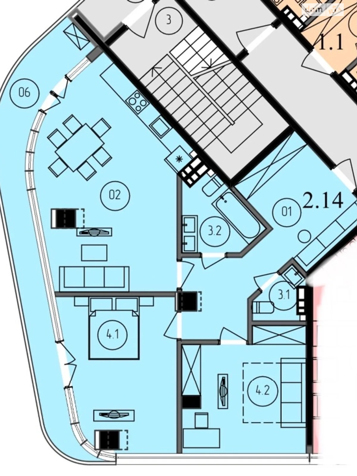 Продается 2-комнатная квартира 69 кв. м в Одессе, бул. Французский, 63/65 - фото 1