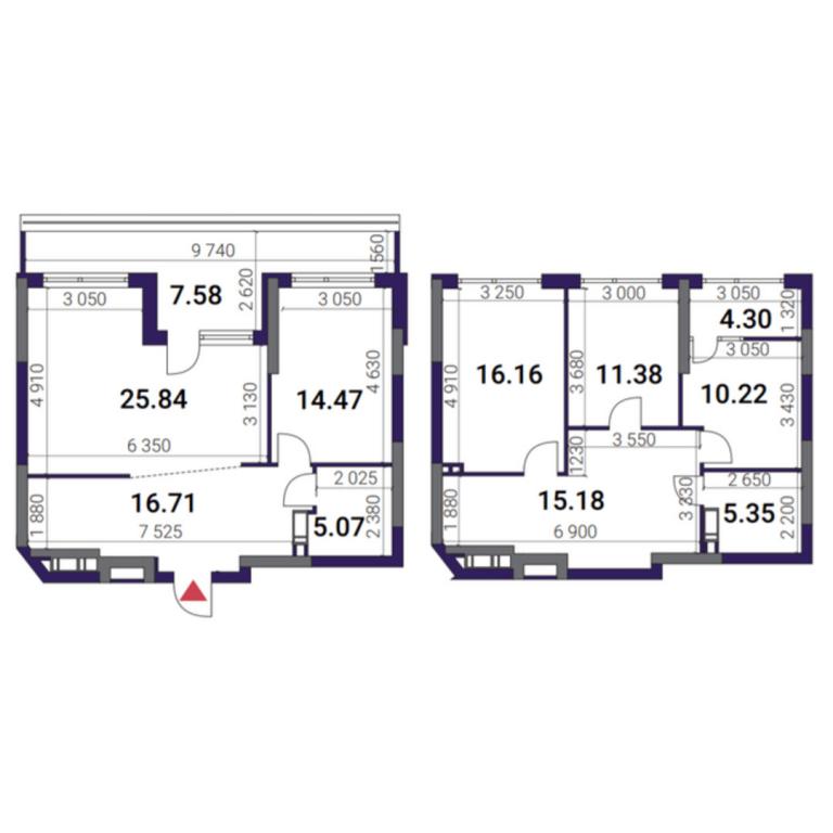 Продается 4-комнатная квартира 132.26 кв. м в Киеве, наб. Днепровская - фото 1