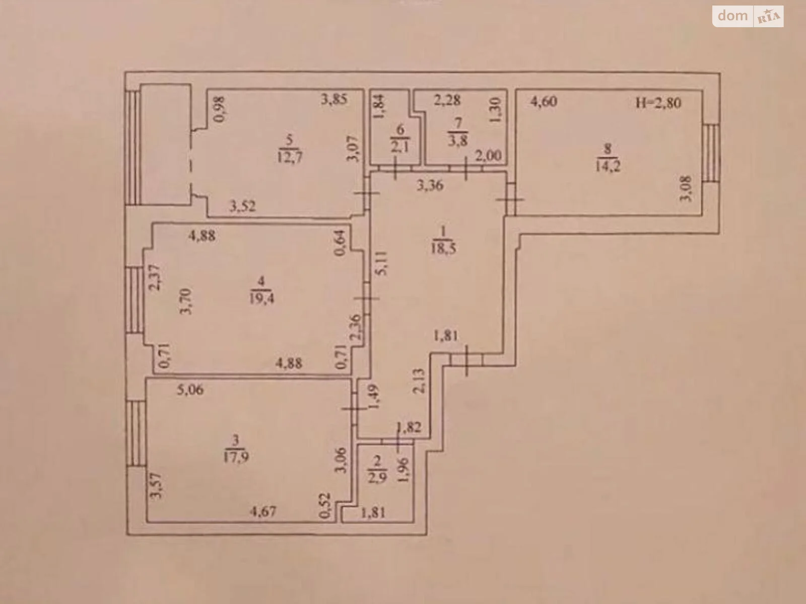 Продается 3-комнатная квартира 93.4 кв. м в Одессе, ул. Школьная - фото 1