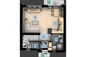Продается дом на 2 этажа 80 кв. м с балконом, цена: 2537313 грн