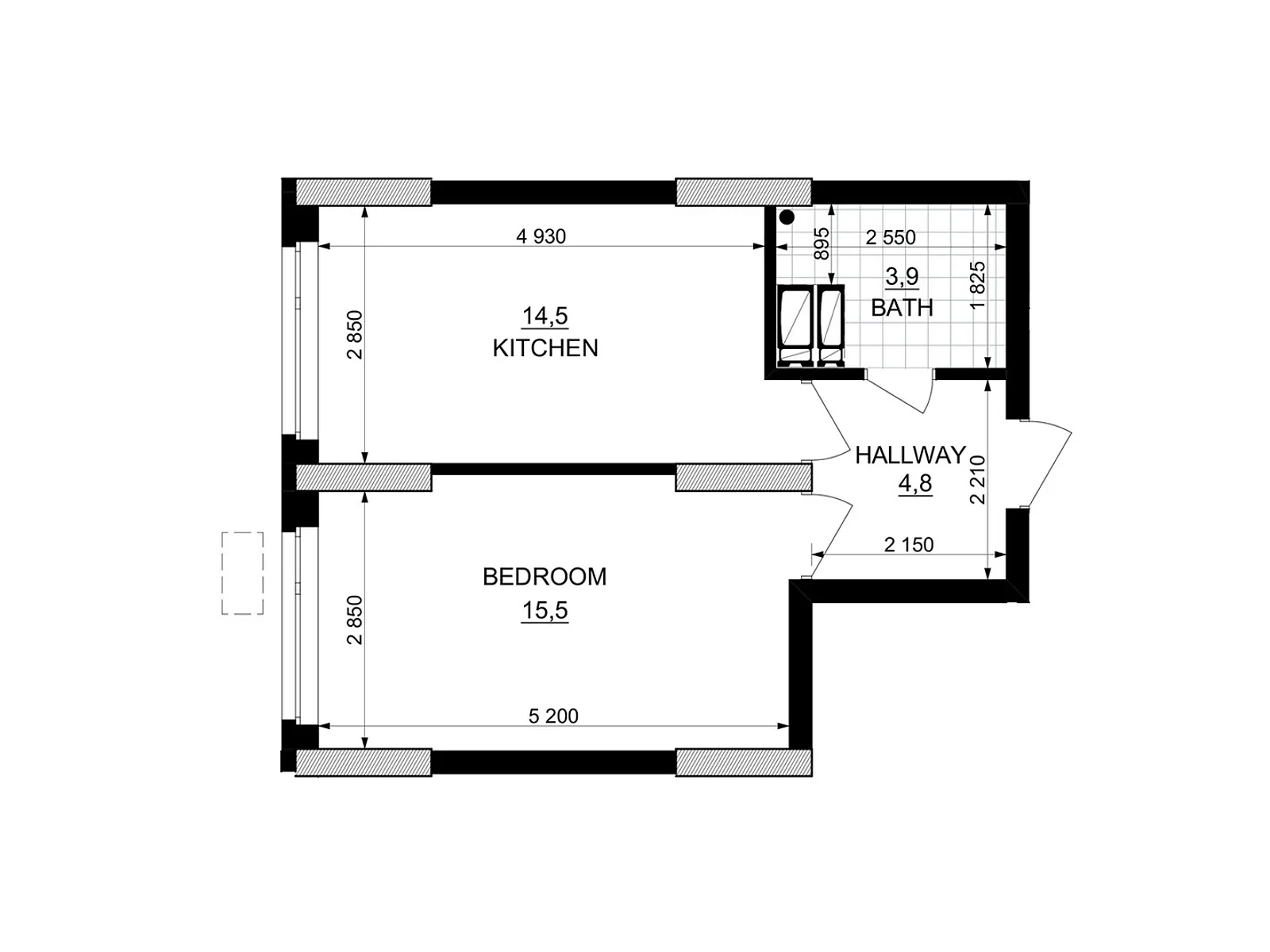 Продается 1-комнатная квартира 38.7 кв. м в Киеве, ул. Березняковская, 29