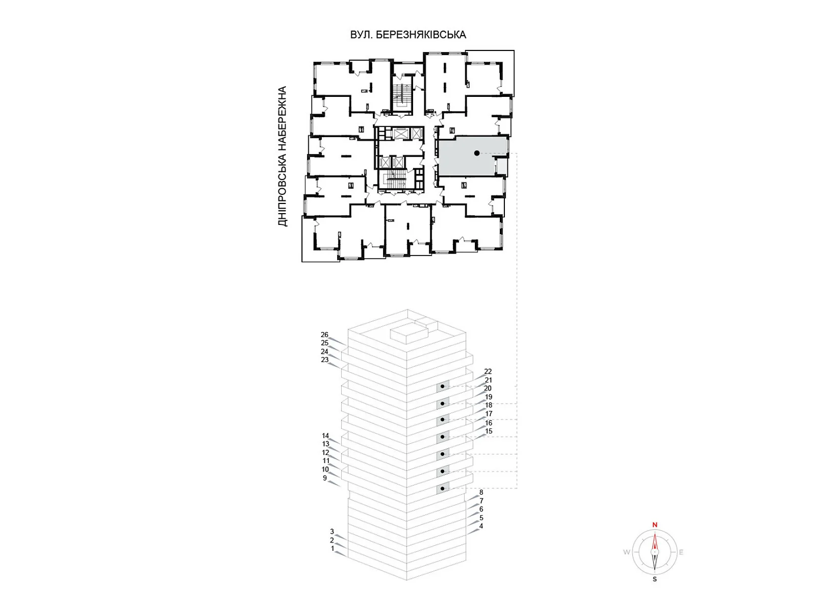 Продается 1-комнатная квартира 55.3 кв. м в Киеве, ул. Березняковская, 29