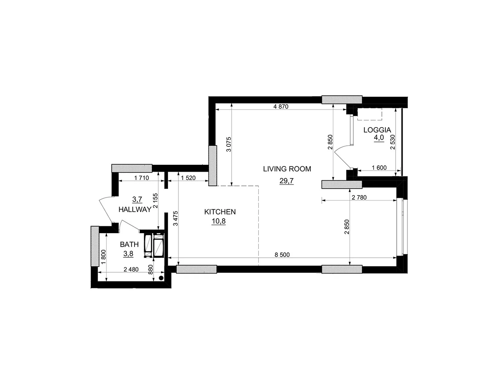 Продается 1-комнатная квартира 50.1 кв. м в Киеве, ул. Березняковская, 29