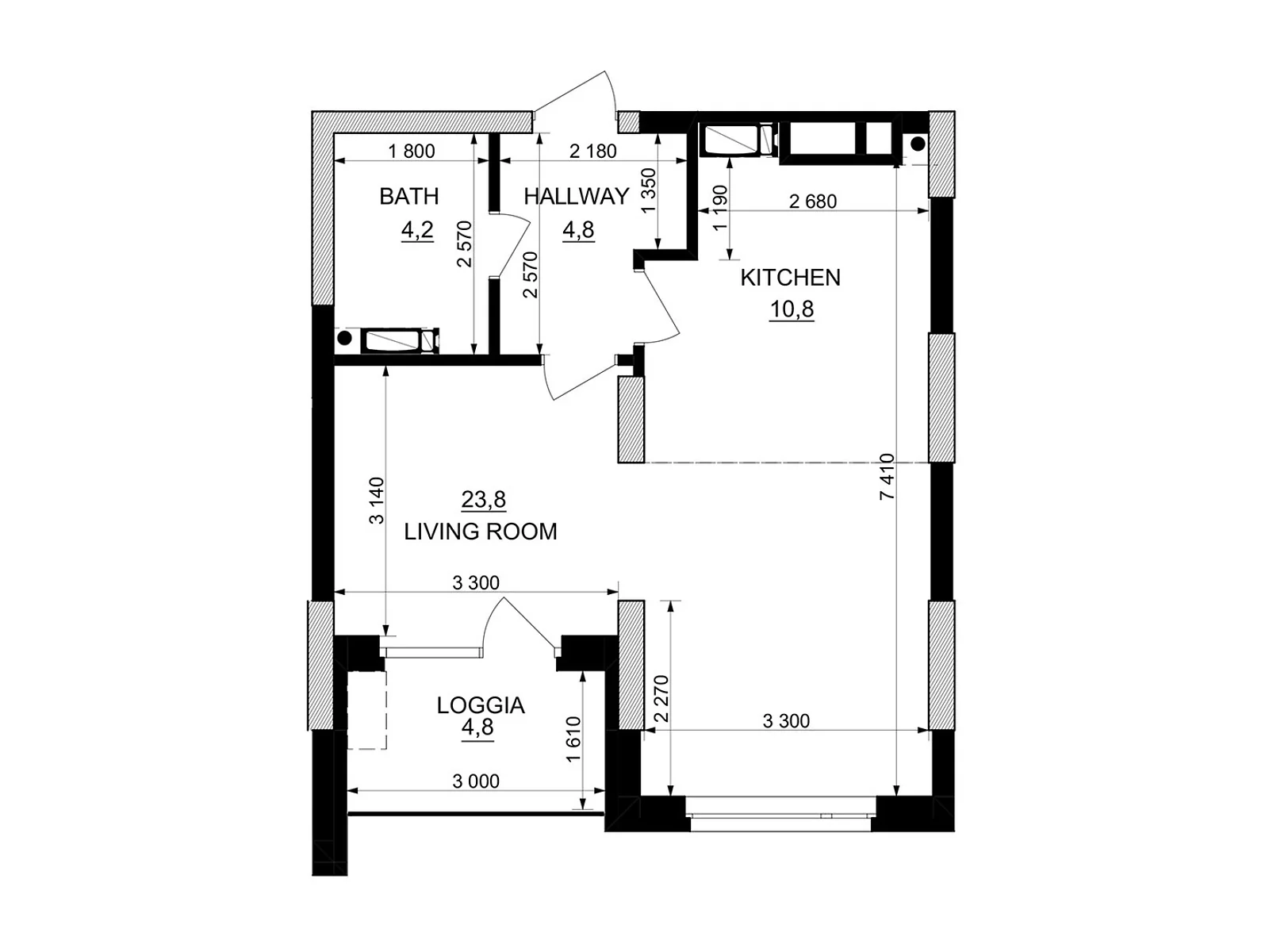 Продается 1-комнатная квартира 46 кв. м в Киеве, ул. Березняковская, 29