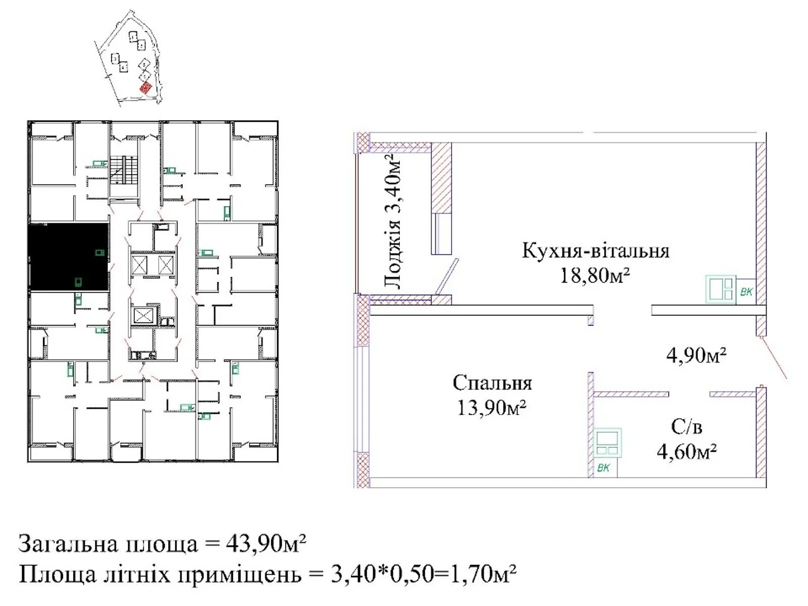 Продается 1-комнатная квартира 43.9 кв. м в Одессе, ул. Жаботинского - фото 1