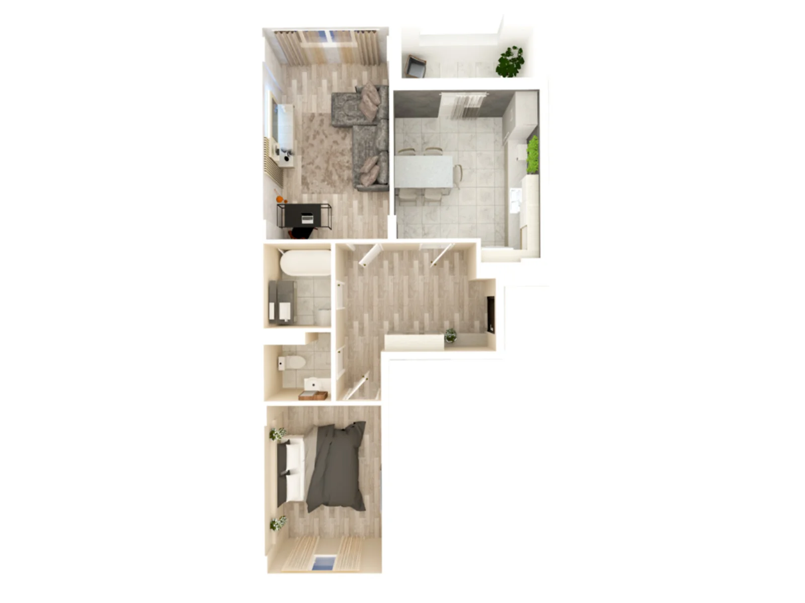 Продается 2-комнатная квартира 64.3 кв. м в Крюковщине, ул. Одесская, 23 - фото 1
