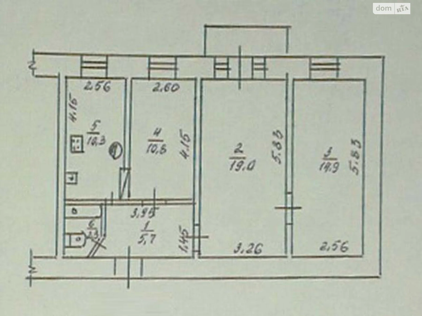 Продается 3-комнатная квартира 63.7 кв. м в Одессе, ул. Градоначальницкая, 34