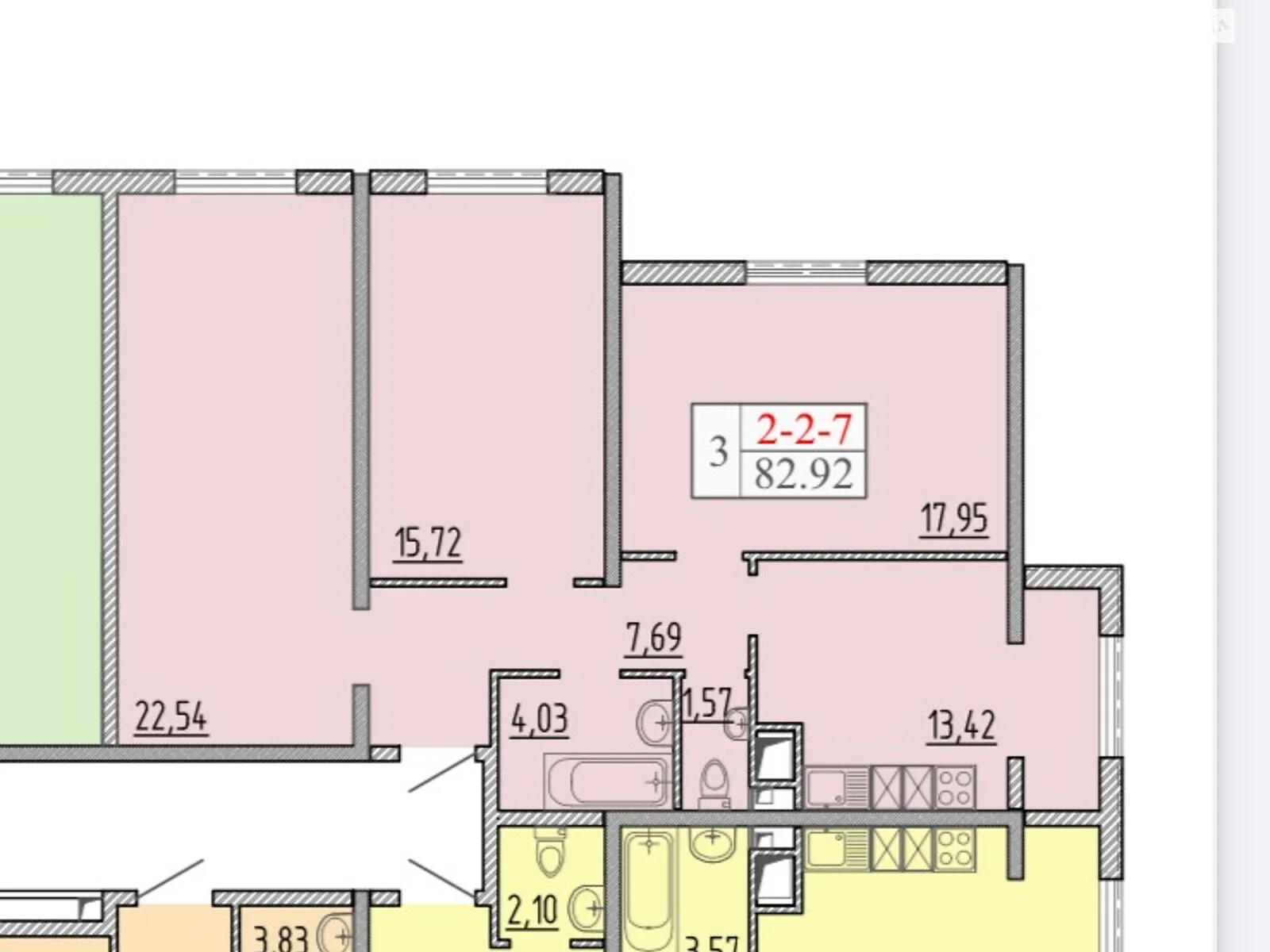 Продается 3-комнатная квартира 82.7 кв. м в Одессе, ул. Архитекторская, 2 - фото 1