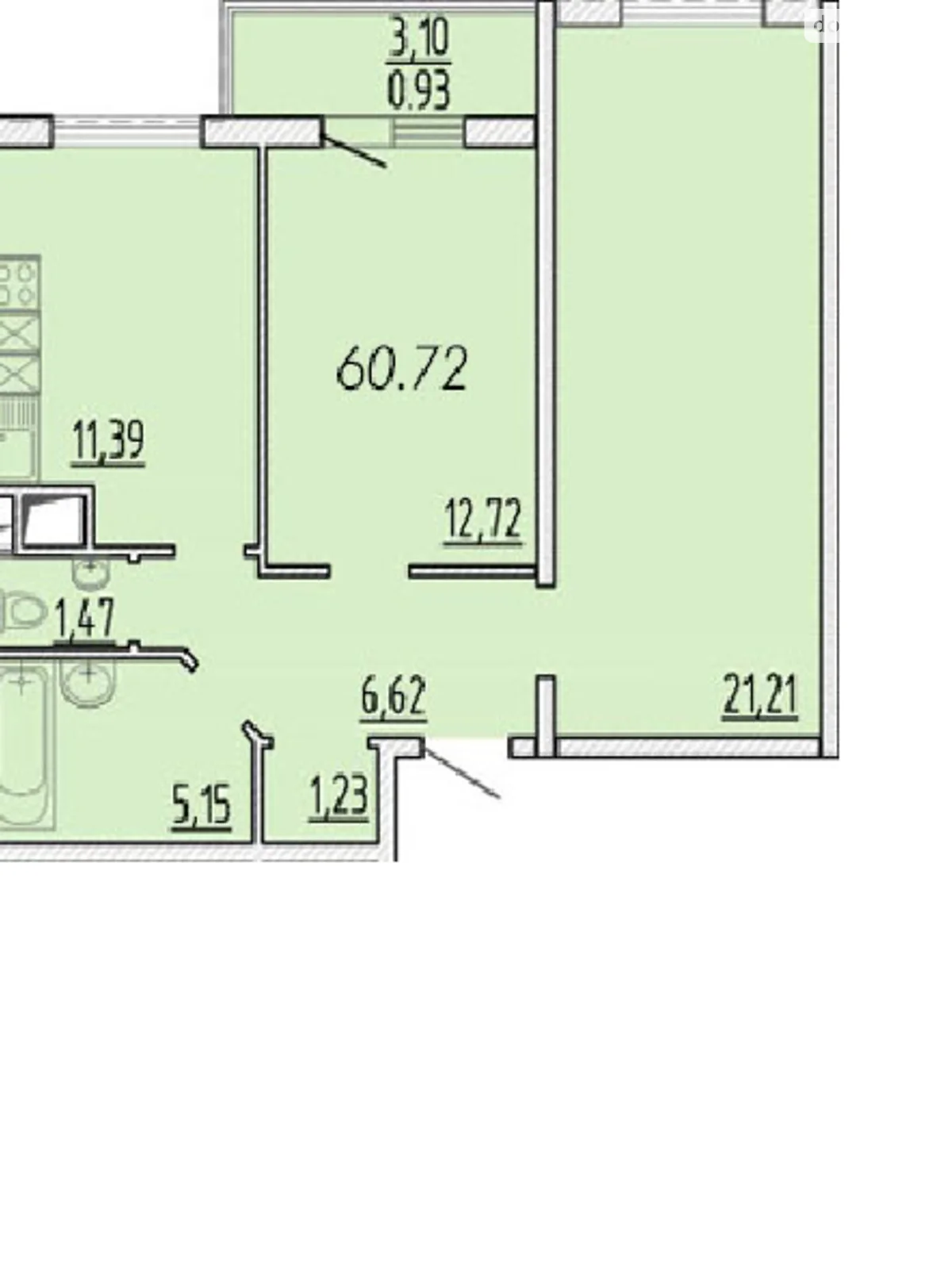 Продается 2-комнатная квартира 60.9 кв. м в Одессе, ул. Архитекторская, 2 - фото 1