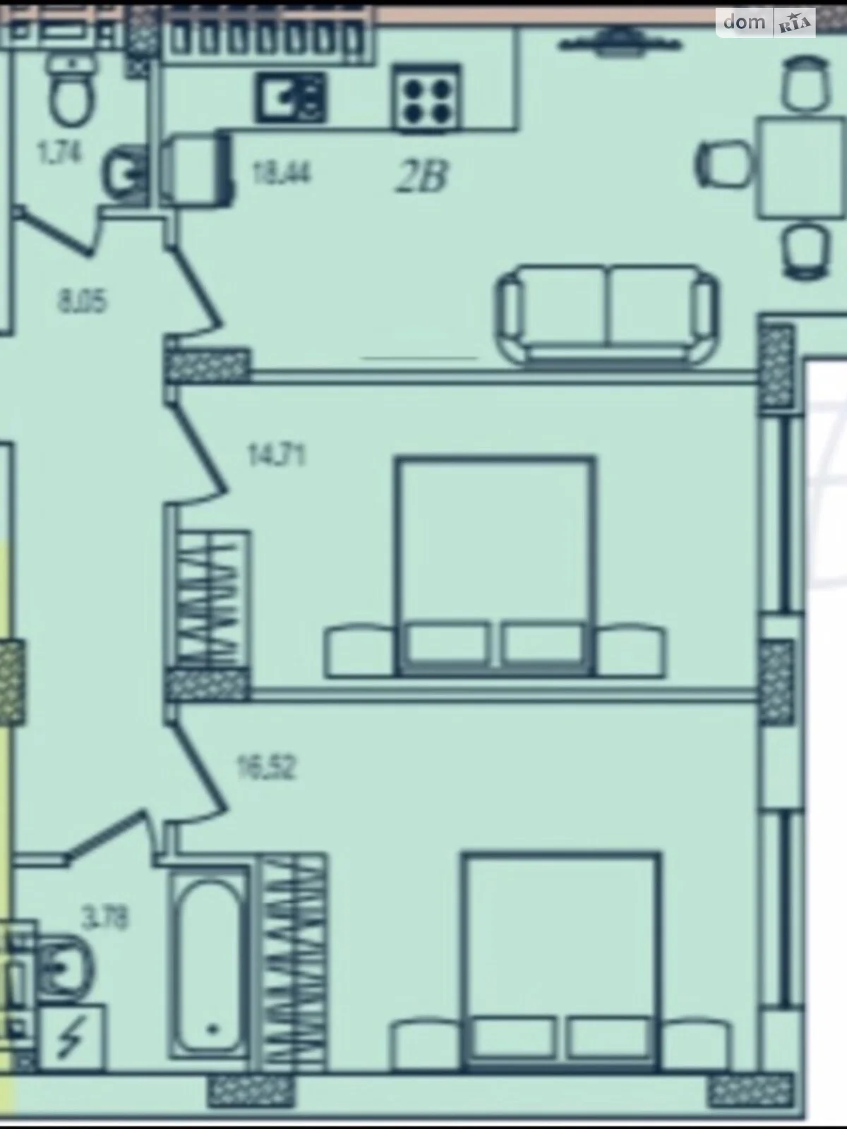 Продается 2-комнатная квартира 53 кв. м в Одессе, ул. Марсельская - фото 1