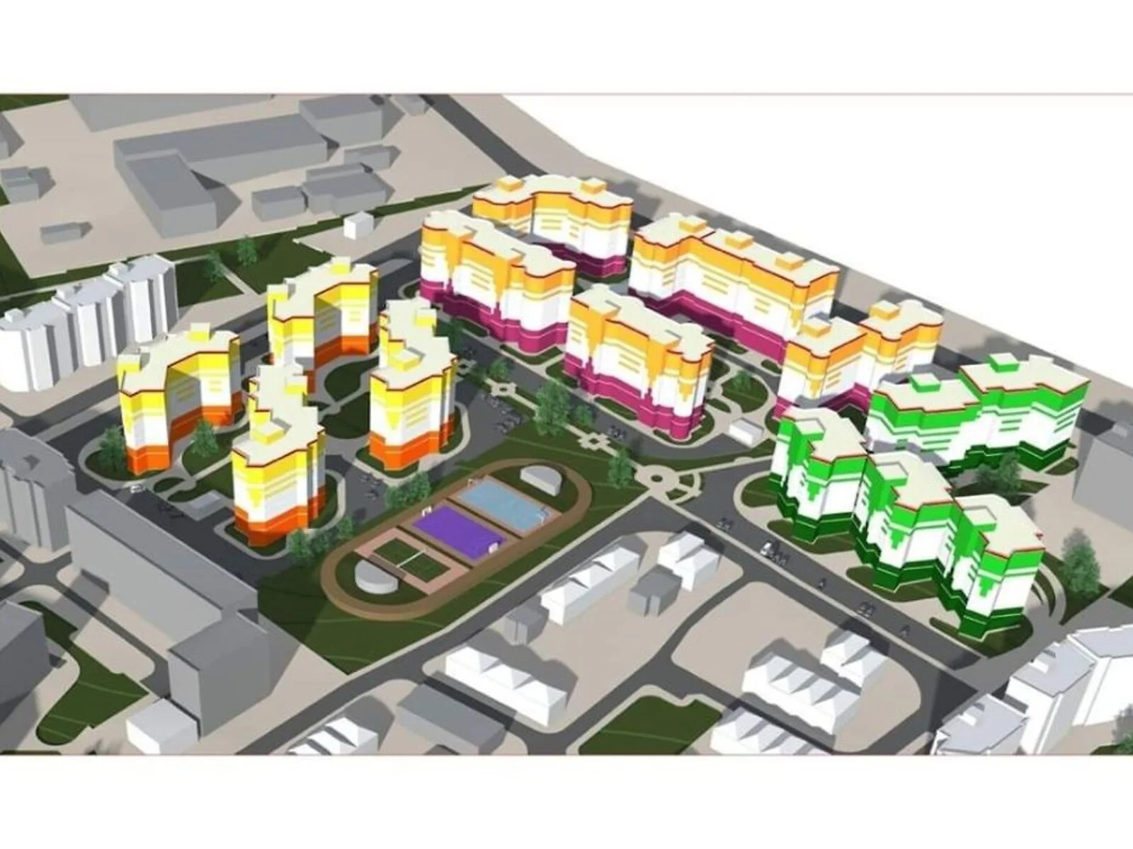 2-комнатная квартира 68.57 кв. м в Тернополе, ул. Владимира Великого - фото 1