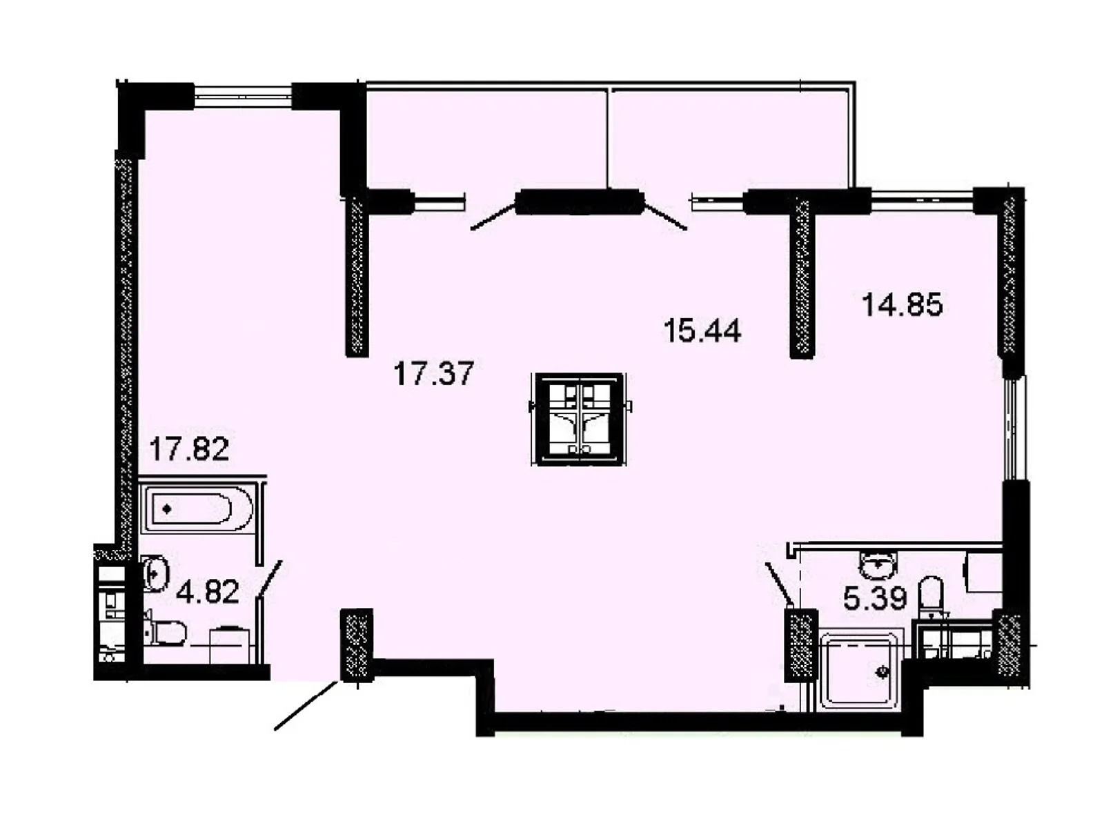 Продається 3-кімнатна квартира 95 кв. м у Одесі, Фонтанська дор., 25