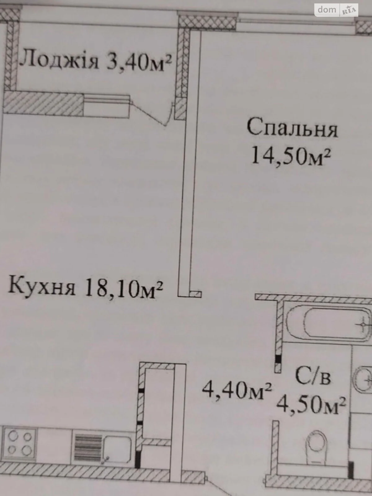 Продается 1-комнатная квартира 45 кв. м в Одессе, ул. Жаботинского