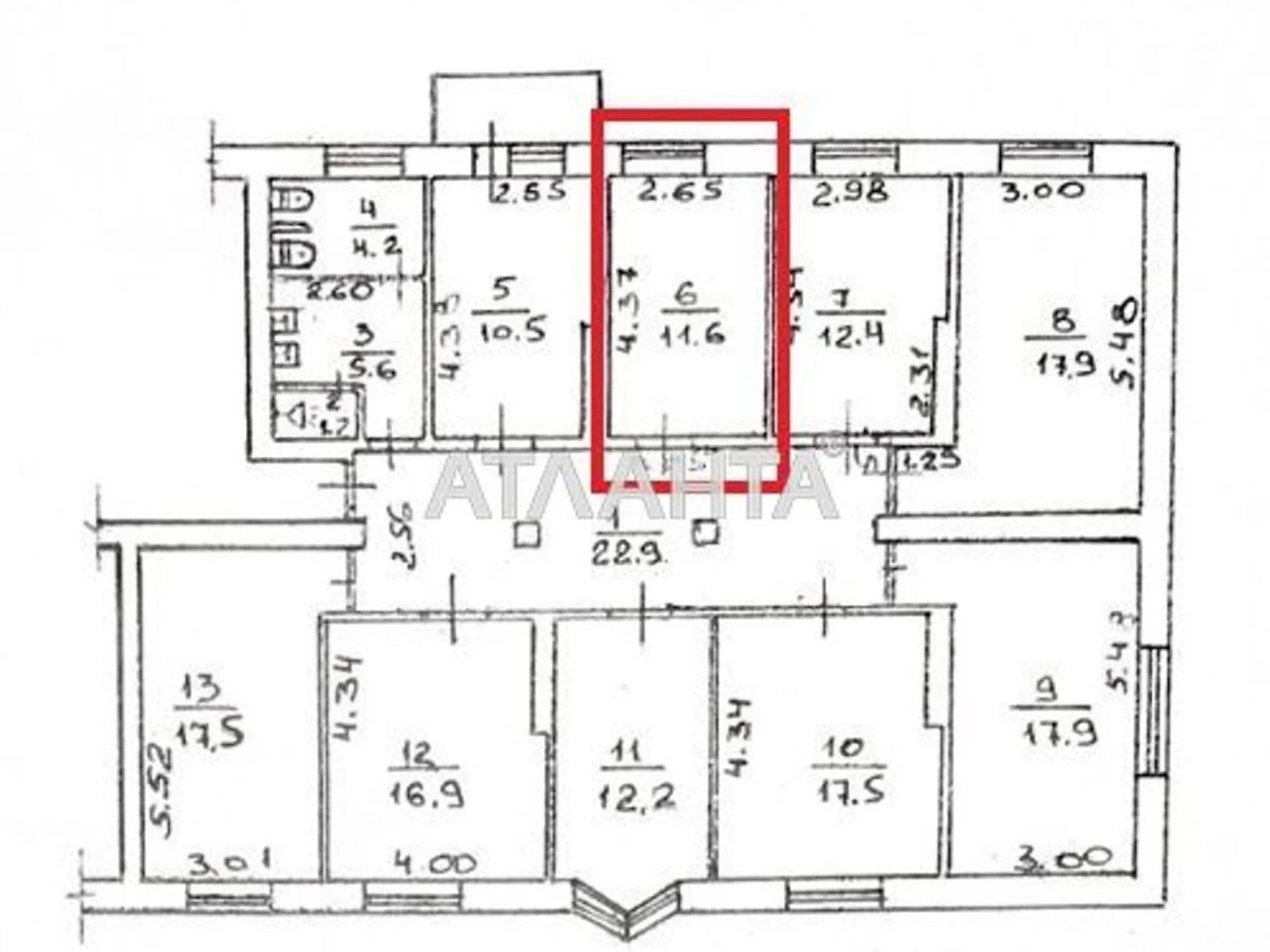 Продається кімната 11.6 кв. м у Одесі, цена: 12000 $