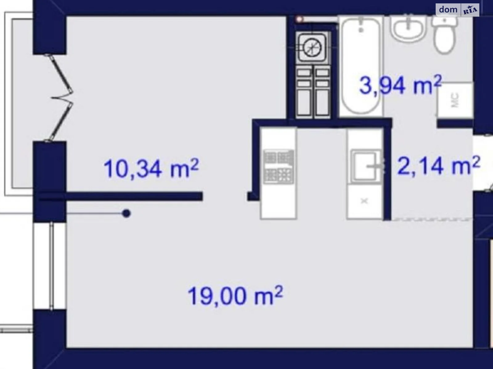 Продается 1-комнатная квартира 38 кв. м в Одессе, ул. Чехова