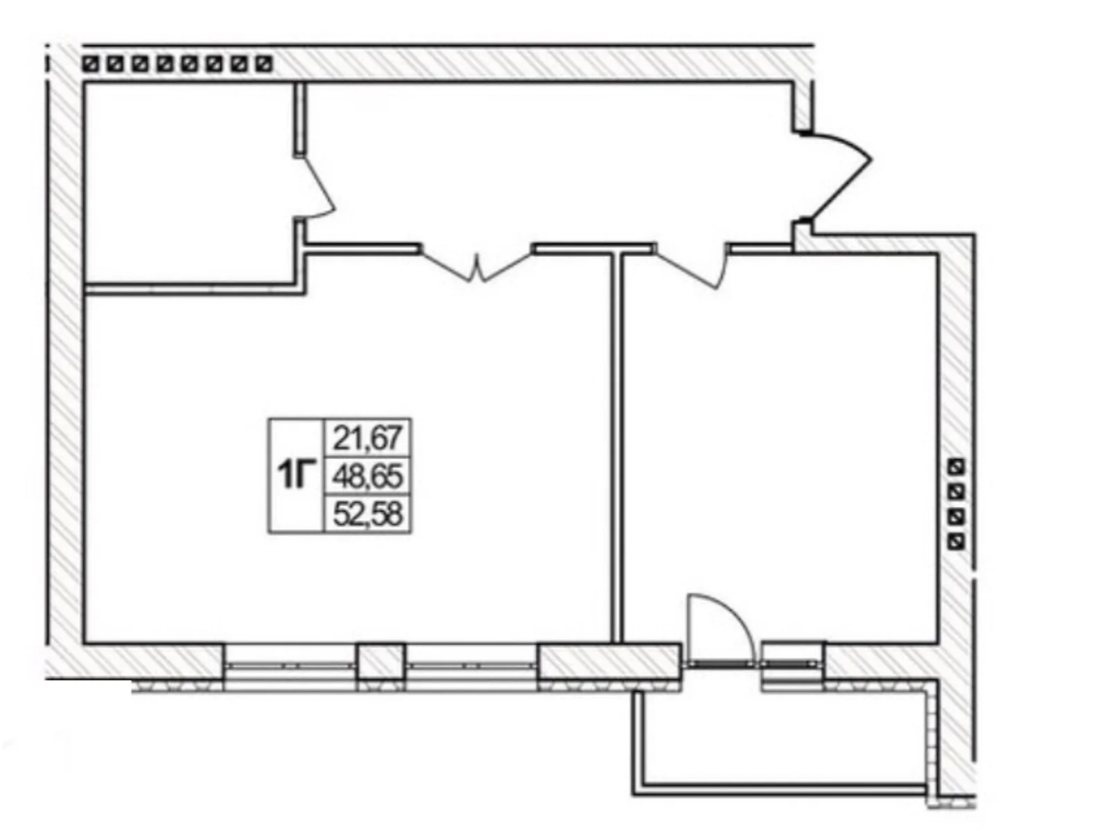 Продается 1-комнатная квартира 52 кв. м в Агрономичном, ул. Гагарина, 9