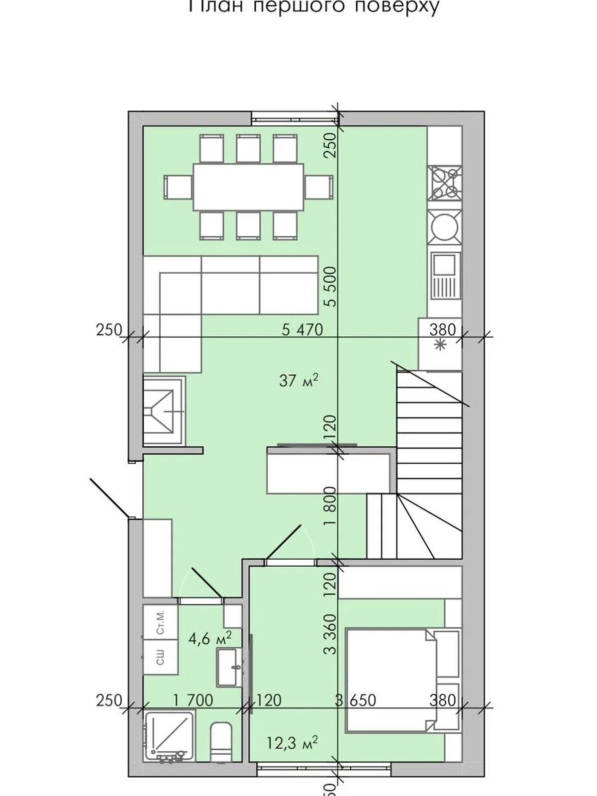 Продается дом на 2 этажа 118 кв. м с верандой, цена: 58000 $