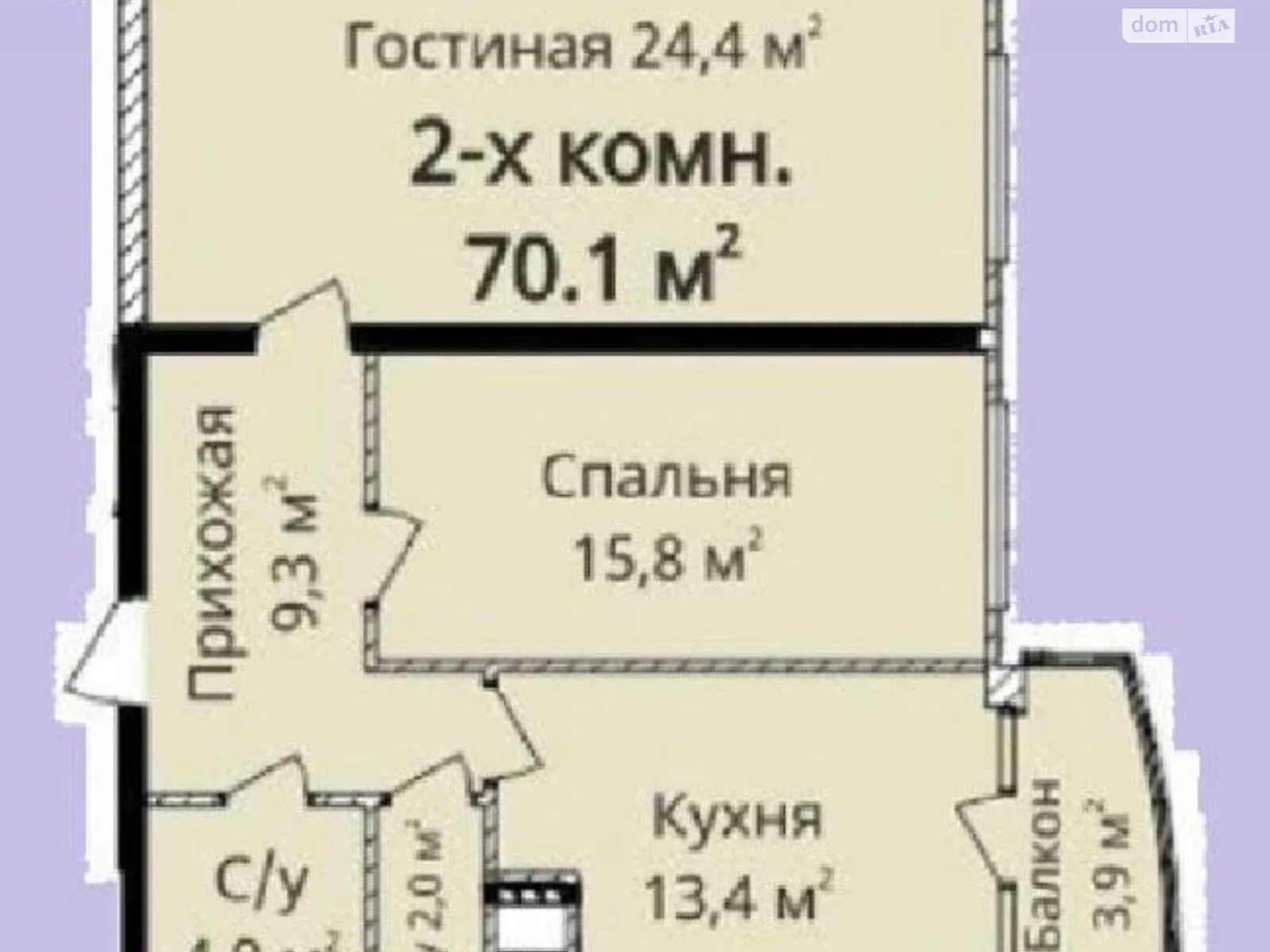 Продається 2-кімнатна квартира 75 кв. м у Одесі, просп. Гагаріна, 19/3