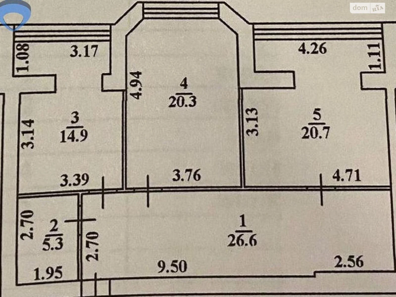 Продается 2-комнатная квартира 88 кв. м в Одессе, ул. Старицкого, 20 корпус 4