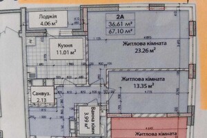 Продается 2-комнатная квартира 67 кв. м в Киеве, Бережанская улица