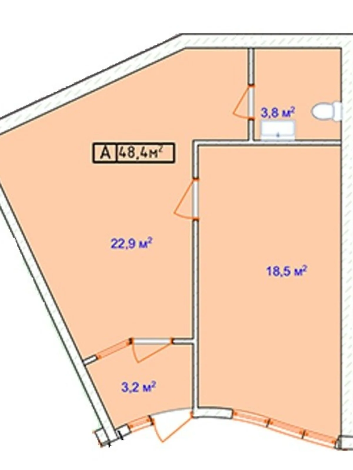 Продається об'єкт сфери послуг 484 кв. м в 23-поверховій будівлі, цена: 65000 $