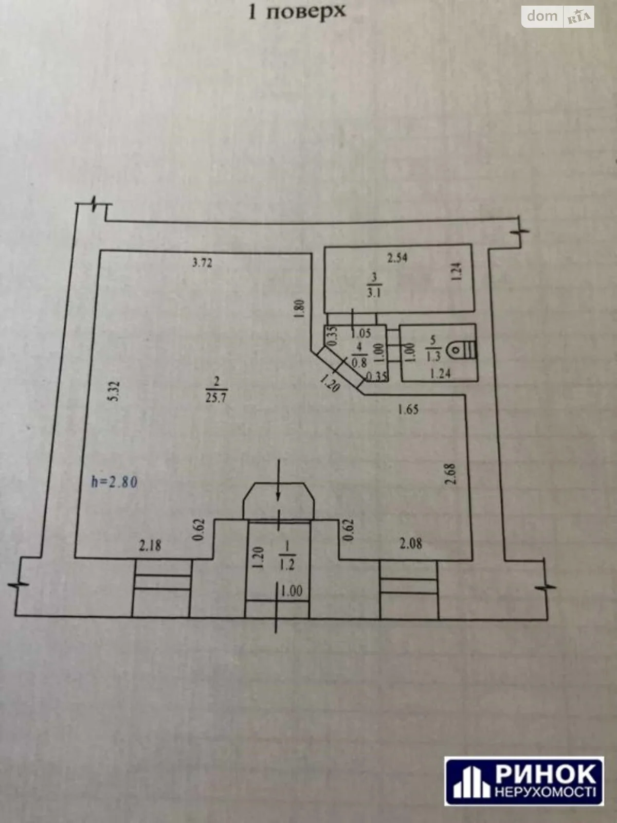 Продається приміщення вільного призначення 32 кв. м в 2-поверховій будівлі, цена: 73000 $