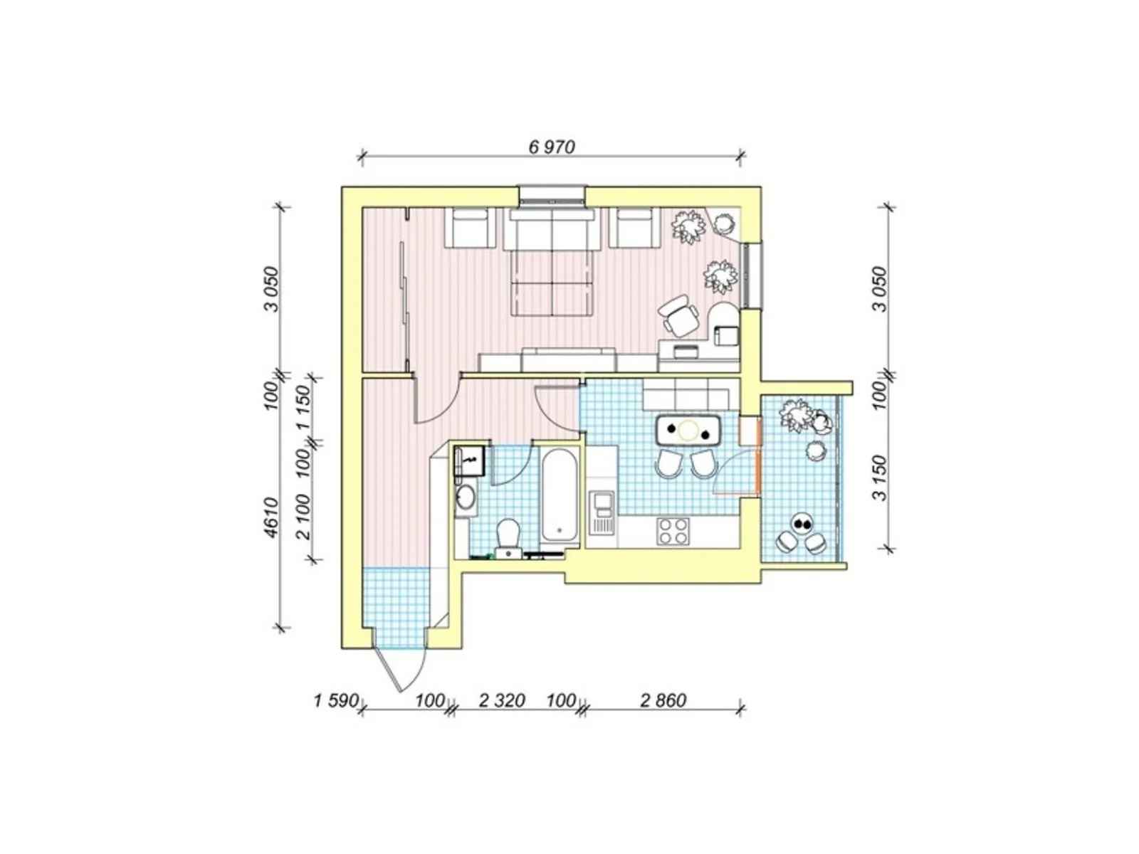 Продается 1-комнатная квартира 47 кв. м в Белогородке, ул. Столичная, 1