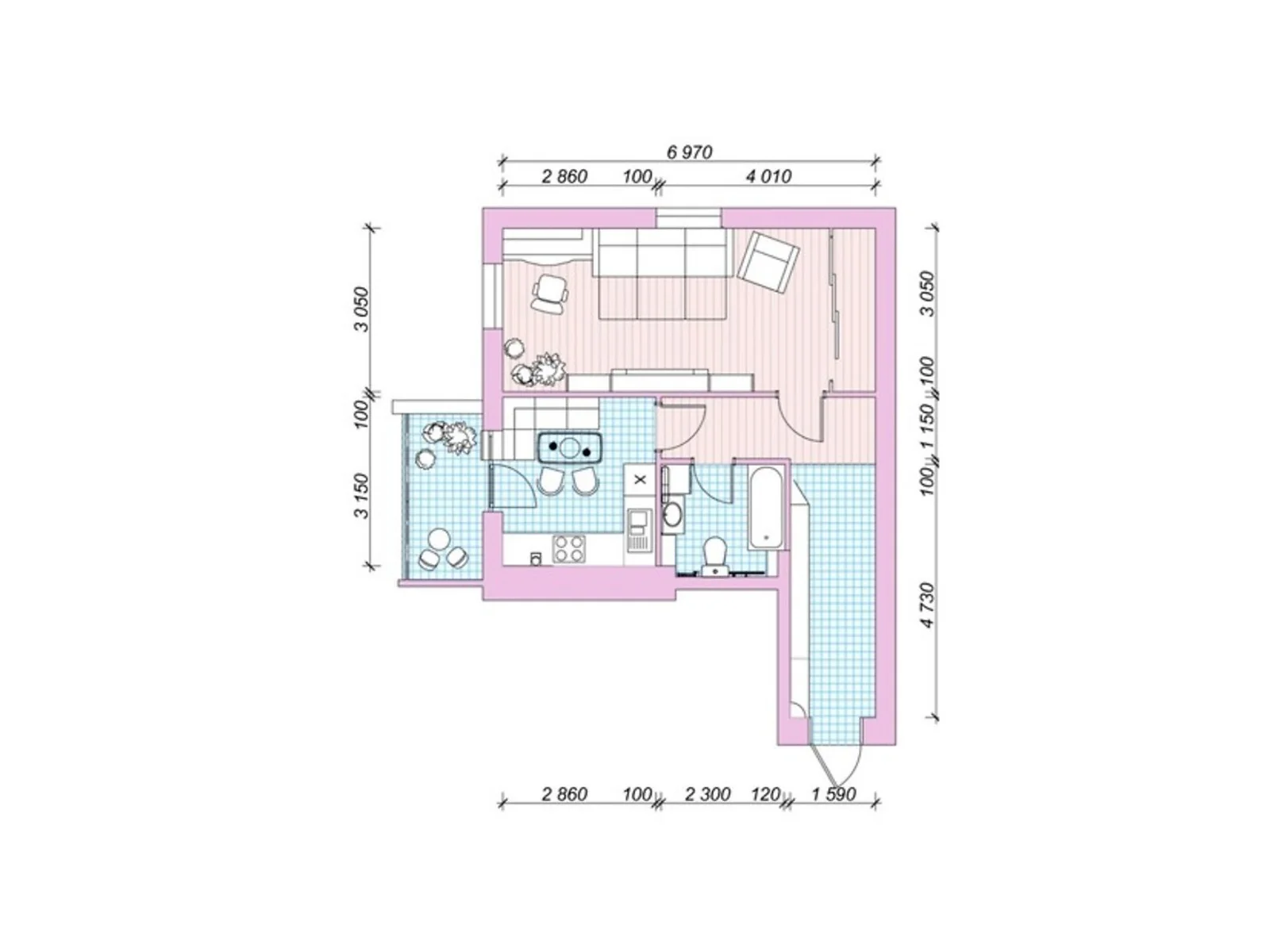 Продается 1-комнатная квартира 49 кв. м в Белогородке, ул. Столичная, 1