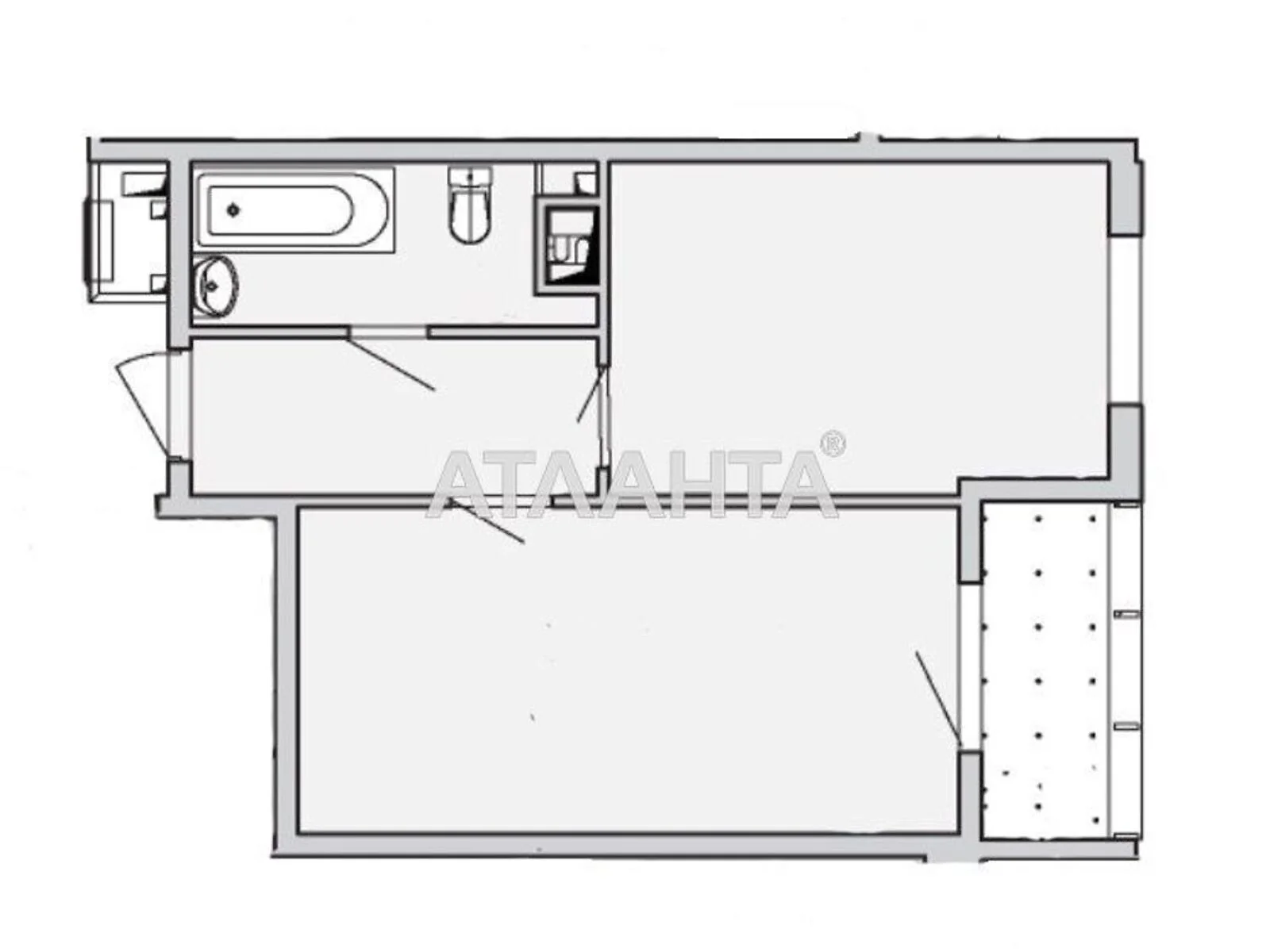 Продается 1-комнатная квартира 44.4 кв. м в Одессе, ул. Жемчужная, 5А - фото 1