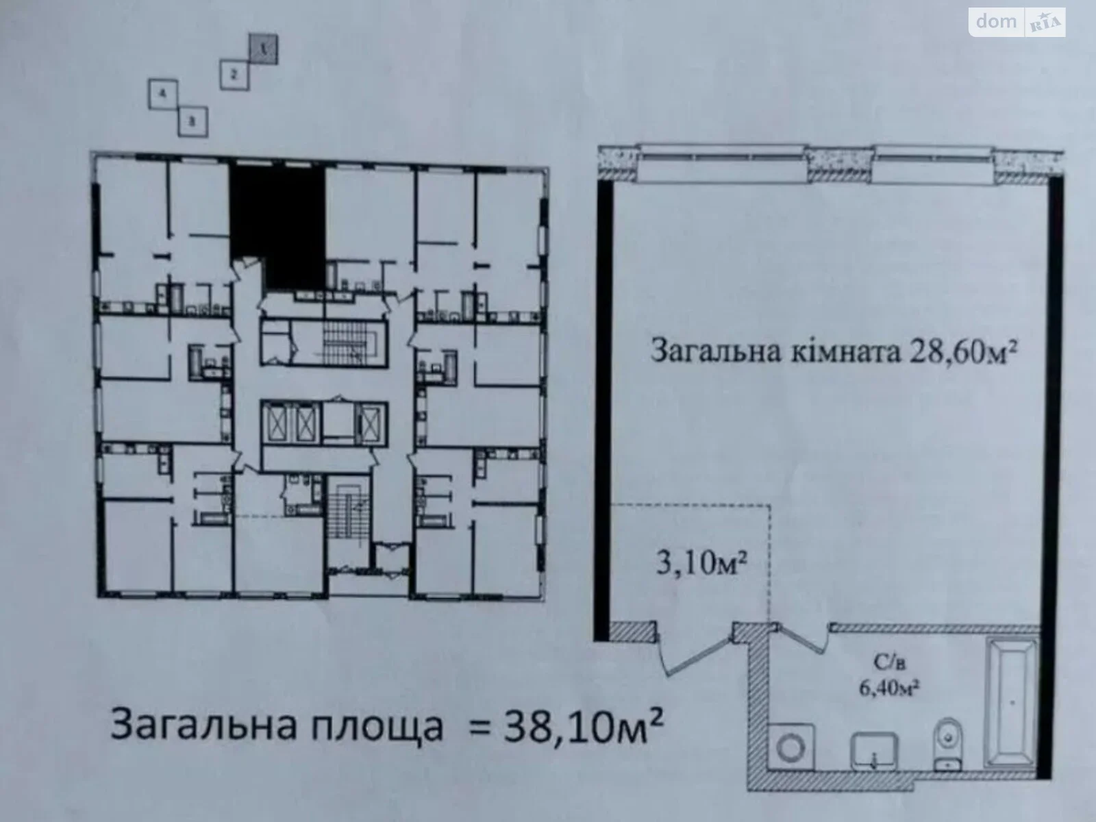 Продається 1-кімнатна квартира 38 кв. м у Одесі, плато Гагарінське, 6