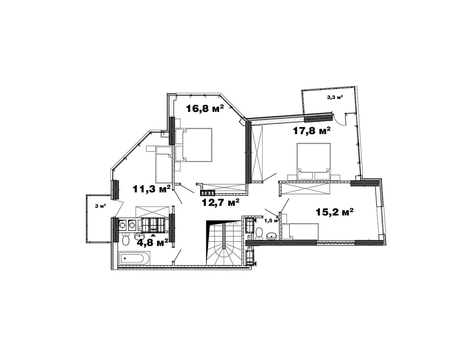 Продается 6-комнатная квартира 166.27 кв. м в Петропавловской Борщаговке - фото 2