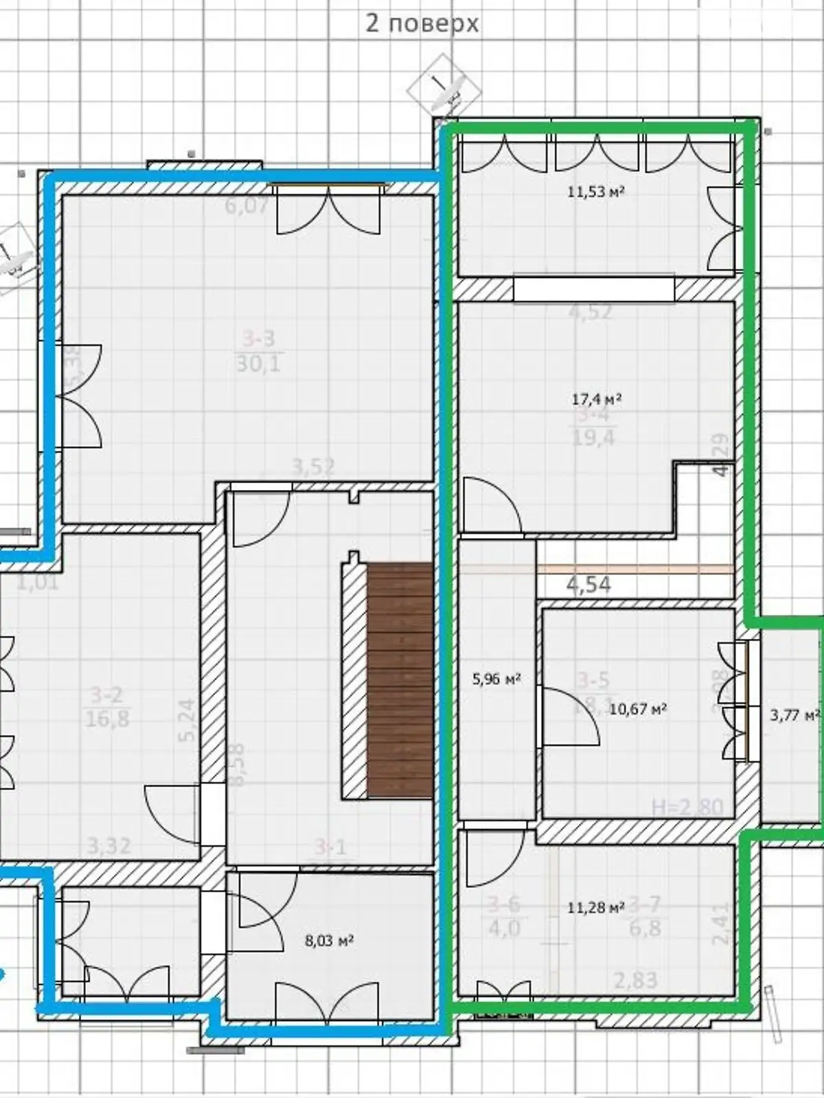 Продается дом на 2 этажа 180 кв. м с верандой - фото 2