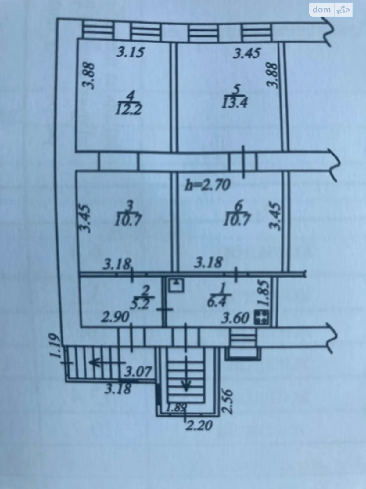 Продается 4-комнатная квартира 58.6 кв. м в Днепре, ул. Нестерова, 2 - фото 1
