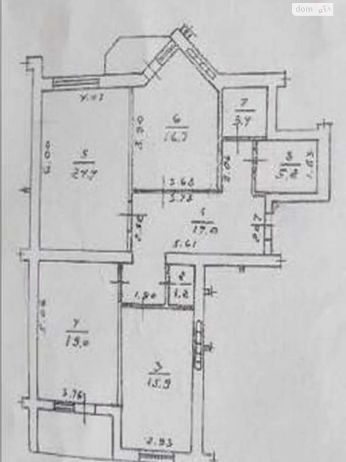 Продається 3-кімнатна квартира 106 кв. м у Одесі, пров. Світлий