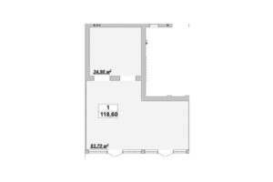Продается офис 118.6 кв. м в нежилом помещении в жилом доме, цена: 4441947 грн