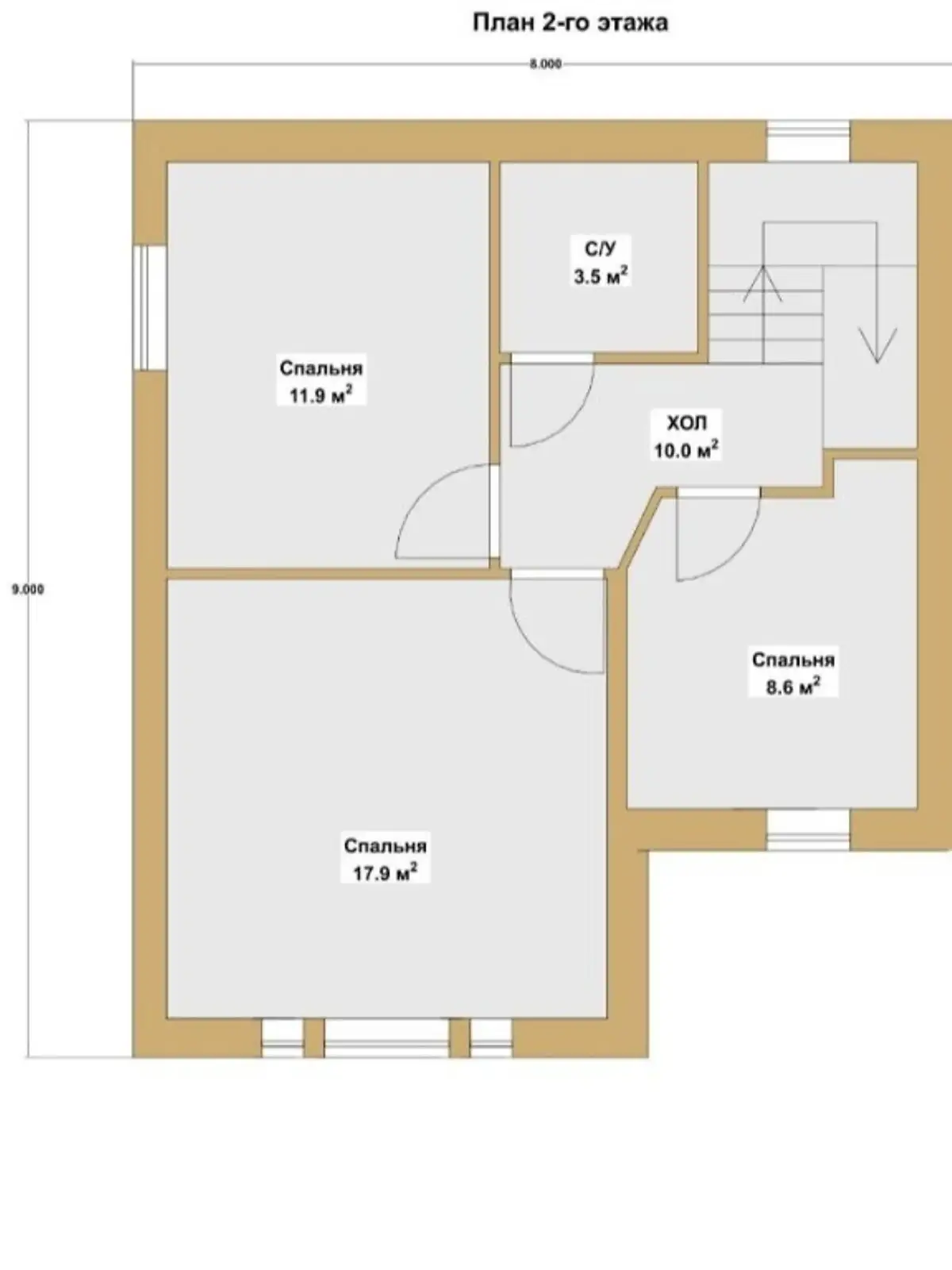 Продается дом на 2 этажа 107 кв. м с беседкой - фото 3