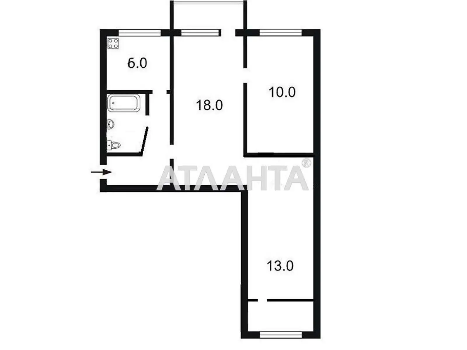 Продается 3-комнатная квартира 62 кв. м в Одессе, ул. Старорезничная - фото 1